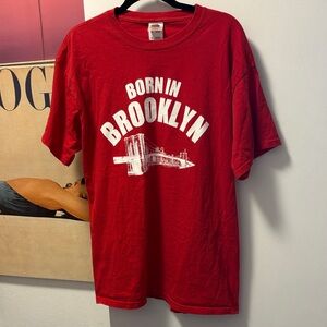 Born in Brooklyn Red Tee XL